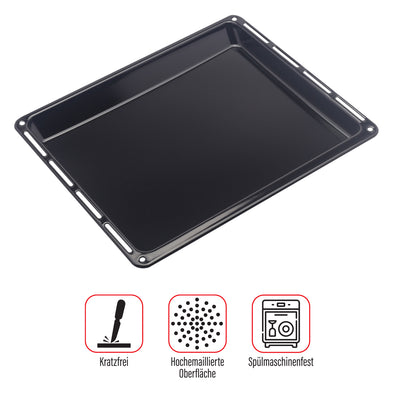 UNIQDEALZ 445x375x40 mm Set tiefes Backblech und Backrost passend für Whirlpool Gruppe Bauknecht Whirlpool Ignis IKEA Algor