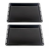 UNIQDEALZ 445x375x 30 und 40mm mit 2 Backbleche 2 Tiefe emailliert passend für Bauknecht Whirlpool Ignis IKEA